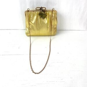 Vintage Harry Levine Gold Glitter Chain Bag